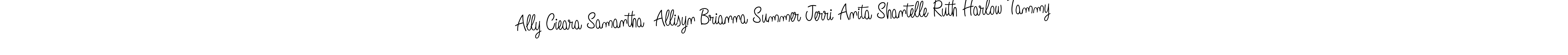 How to make Ally Cieara Samantha  Allisyn Brianna Summer Jerri Anita Shantelle Ruth Harlow Tammy name signature. Use Angelique-Rose-font-FFP style for creating short signs online. This is the latest handwritten sign. Ally Cieara Samantha  Allisyn Brianna Summer Jerri Anita Shantelle Ruth Harlow Tammy signature style 5 images and pictures png