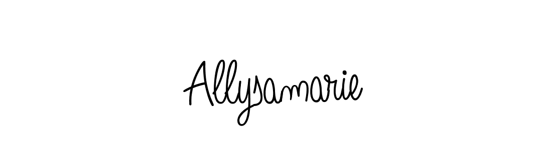 How to make Allysamarie name signature. Use Angelique-Rose-font-FFP style for creating short signs online. This is the latest handwritten sign. Allysamarie signature style 5 images and pictures png