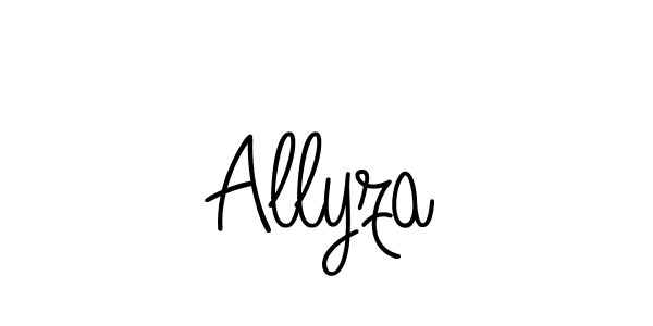 Also we have Allyza name is the best signature style. Create professional handwritten signature collection using Angelique-Rose-font-FFP autograph style. Allyza signature style 5 images and pictures png