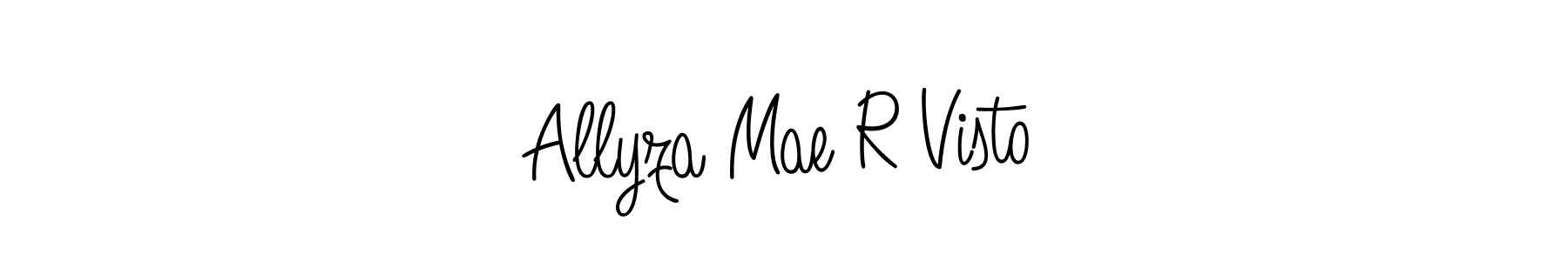 Also we have Allyza Mae R Visto name is the best signature style. Create professional handwritten signature collection using Angelique-Rose-font-FFP autograph style. Allyza Mae R Visto signature style 5 images and pictures png