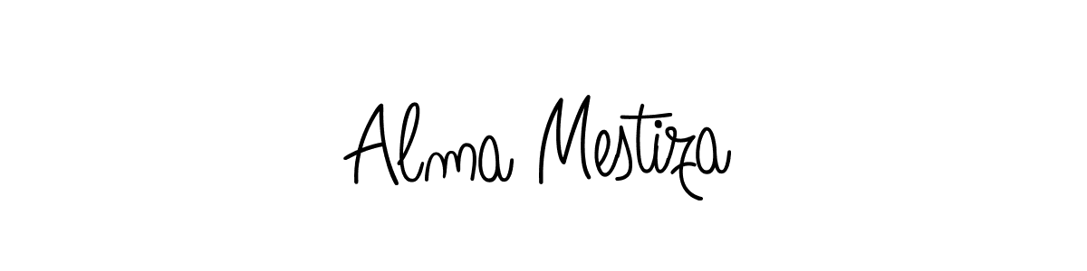 Alma Mestiza stylish signature style. Best Handwritten Sign (Angelique-Rose-font-FFP) for my name. Handwritten Signature Collection Ideas for my name Alma Mestiza. Alma Mestiza signature style 5 images and pictures png