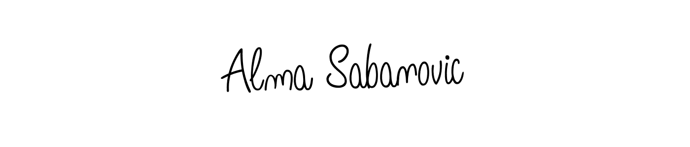 Design your own signature with our free online signature maker. With this signature software, you can create a handwritten (Angelique-Rose-font-FFP) signature for name Alma Sabanovic. Alma Sabanovic signature style 5 images and pictures png