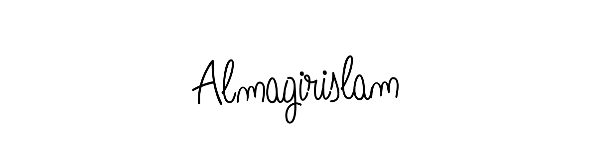 Also we have Almagirislam name is the best signature style. Create professional handwritten signature collection using Angelique-Rose-font-FFP autograph style. Almagirislam signature style 5 images and pictures png