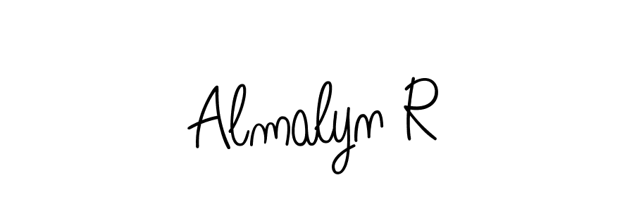 Also we have Almalyn R name is the best signature style. Create professional handwritten signature collection using Angelique-Rose-font-FFP autograph style. Almalyn R signature style 5 images and pictures png
