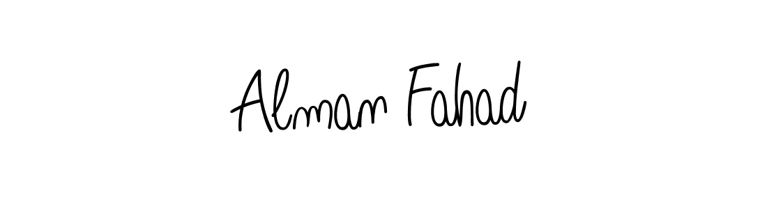 Alman Fahad stylish signature style. Best Handwritten Sign (Angelique-Rose-font-FFP) for my name. Handwritten Signature Collection Ideas for my name Alman Fahad. Alman Fahad signature style 5 images and pictures png