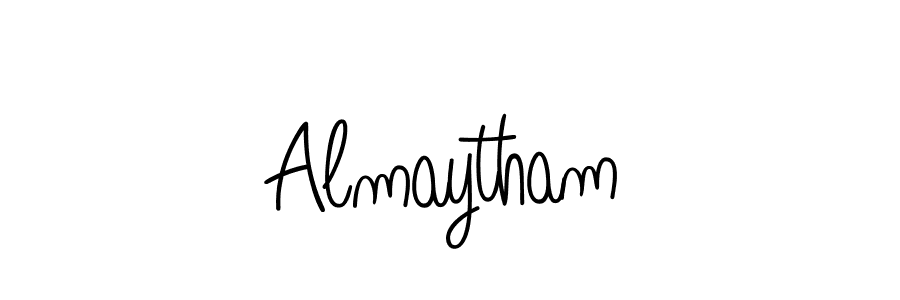 How to make Almaytham name signature. Use Angelique-Rose-font-FFP style for creating short signs online. This is the latest handwritten sign. Almaytham signature style 5 images and pictures png