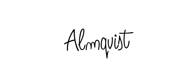 You should practise on your own different ways (Angelique-Rose-font-FFP) to write your name (Almqvist) in signature. don't let someone else do it for you. Almqvist signature style 5 images and pictures png