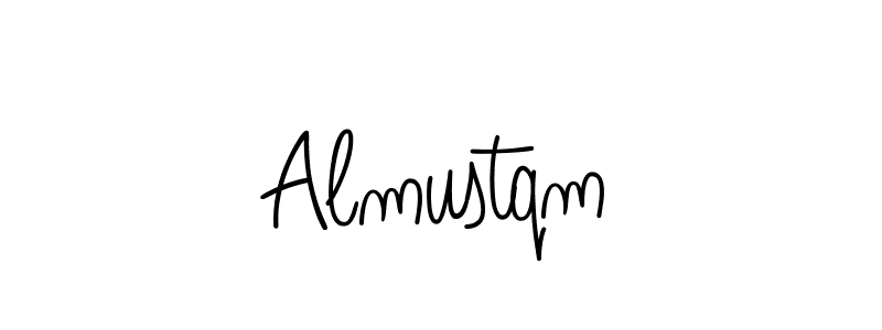 You should practise on your own different ways (Angelique-Rose-font-FFP) to write your name (Almustqm) in signature. don't let someone else do it for you. Almustqm signature style 5 images and pictures png