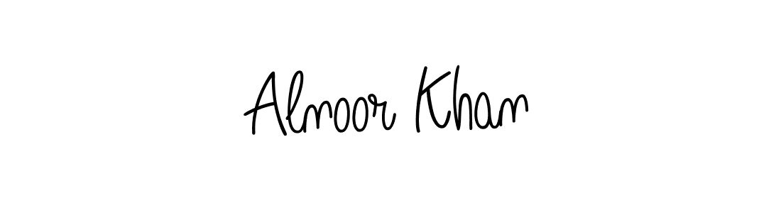 Angelique-Rose-font-FFP is a professional signature style that is perfect for those who want to add a touch of class to their signature. It is also a great choice for those who want to make their signature more unique. Get Alnoor Khan name to fancy signature for free. Alnoor Khan signature style 5 images and pictures png