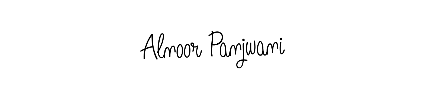 Make a beautiful signature design for name Alnoor Panjwani. With this signature (Angelique-Rose-font-FFP) style, you can create a handwritten signature for free. Alnoor Panjwani signature style 5 images and pictures png