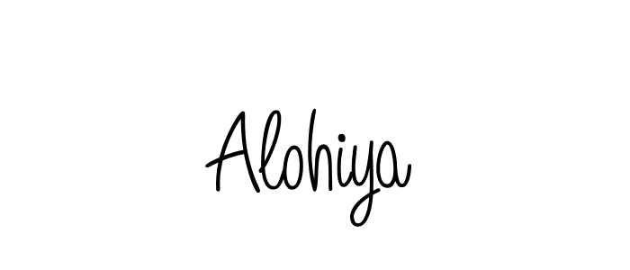 Create a beautiful signature design for name Alohiya. With this signature (Angelique-Rose-font-FFP) fonts, you can make a handwritten signature for free. Alohiya signature style 5 images and pictures png