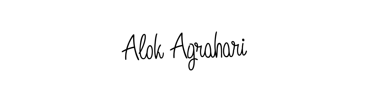 How to make Alok Agrahari name signature. Use Angelique-Rose-font-FFP style for creating short signs online. This is the latest handwritten sign. Alok Agrahari signature style 5 images and pictures png