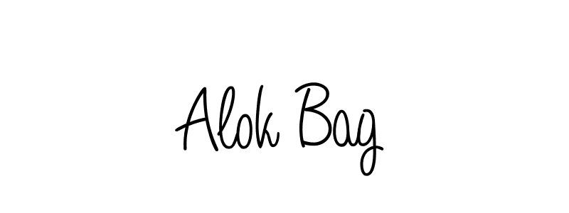 How to make Alok Bag signature? Angelique-Rose-font-FFP is a professional autograph style. Create handwritten signature for Alok Bag name. Alok Bag signature style 5 images and pictures png