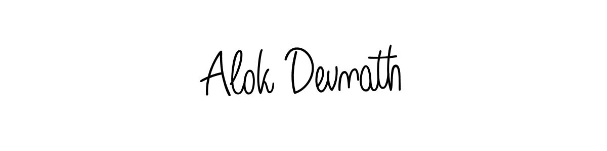 You should practise on your own different ways (Angelique-Rose-font-FFP) to write your name (Alok Devnath) in signature. don't let someone else do it for you. Alok Devnath signature style 5 images and pictures png