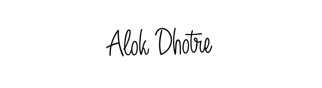 Alok Dhotre stylish signature style. Best Handwritten Sign (Angelique-Rose-font-FFP) for my name. Handwritten Signature Collection Ideas for my name Alok Dhotre. Alok Dhotre signature style 5 images and pictures png