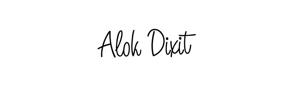 Alok Dixit stylish signature style. Best Handwritten Sign (Angelique-Rose-font-FFP) for my name. Handwritten Signature Collection Ideas for my name Alok Dixit. Alok Dixit signature style 5 images and pictures png
