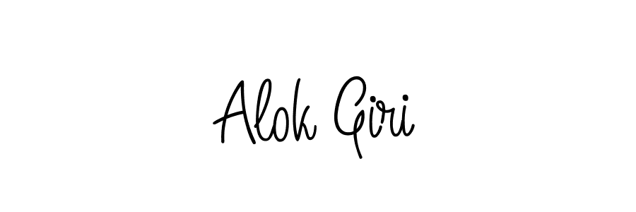 How to make Alok Giri name signature. Use Angelique-Rose-font-FFP style for creating short signs online. This is the latest handwritten sign. Alok Giri signature style 5 images and pictures png