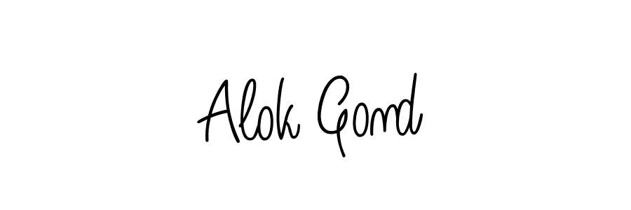Make a beautiful signature design for name Alok Gond. Use this online signature maker to create a handwritten signature for free. Alok Gond signature style 5 images and pictures png