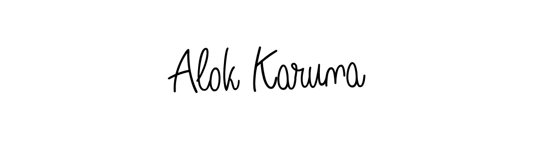 Once you've used our free online signature maker to create your best signature Angelique-Rose-font-FFP style, it's time to enjoy all of the benefits that Alok Karuna name signing documents. Alok Karuna signature style 5 images and pictures png