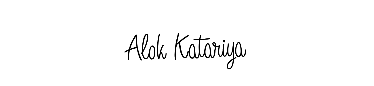 You should practise on your own different ways (Angelique-Rose-font-FFP) to write your name (Alok Katariya) in signature. don't let someone else do it for you. Alok Katariya signature style 5 images and pictures png