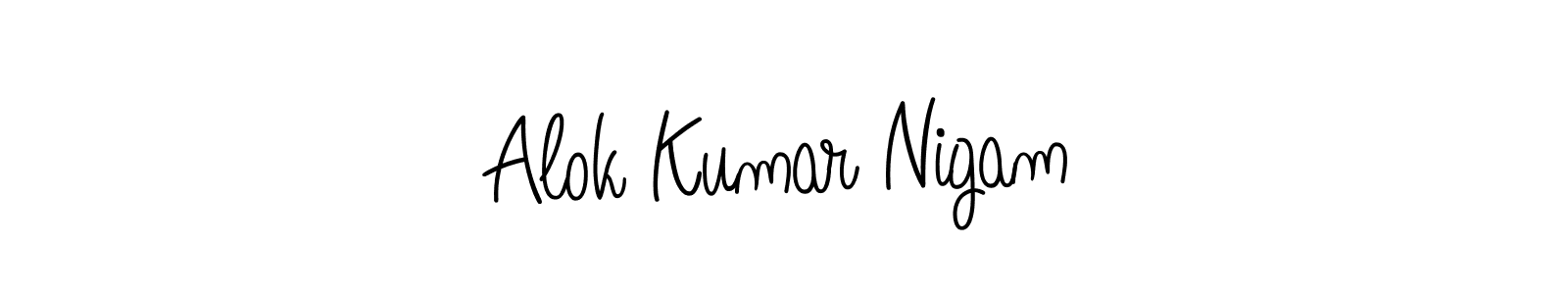 Also we have Alok Kumar Nigam name is the best signature style. Create professional handwritten signature collection using Angelique-Rose-font-FFP autograph style. Alok Kumar Nigam signature style 5 images and pictures png