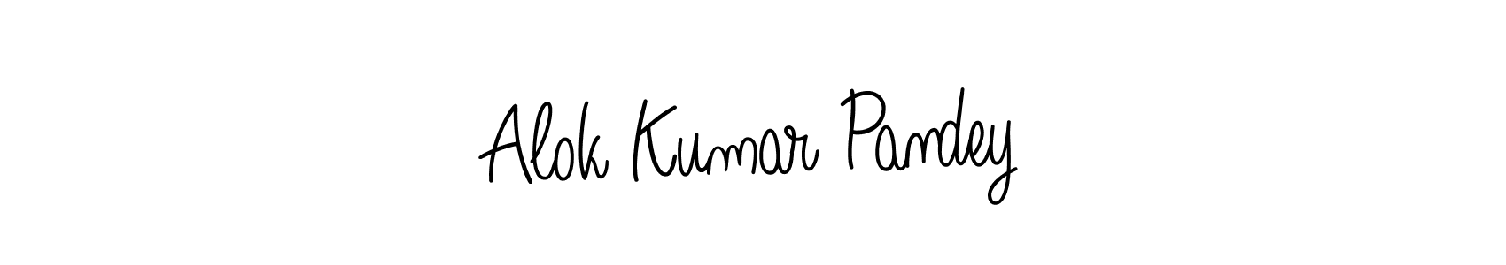 Make a beautiful signature design for name Alok Kumar Pandey. With this signature (Angelique-Rose-font-FFP) style, you can create a handwritten signature for free. Alok Kumar Pandey signature style 5 images and pictures png