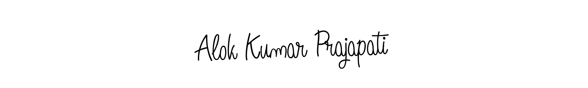 Create a beautiful signature design for name Alok Kumar Prajapati. With this signature (Angelique-Rose-font-FFP) fonts, you can make a handwritten signature for free. Alok Kumar Prajapati signature style 5 images and pictures png