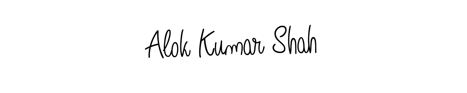 Also we have Alok Kumar Shah name is the best signature style. Create professional handwritten signature collection using Angelique-Rose-font-FFP autograph style. Alok Kumar Shah signature style 5 images and pictures png