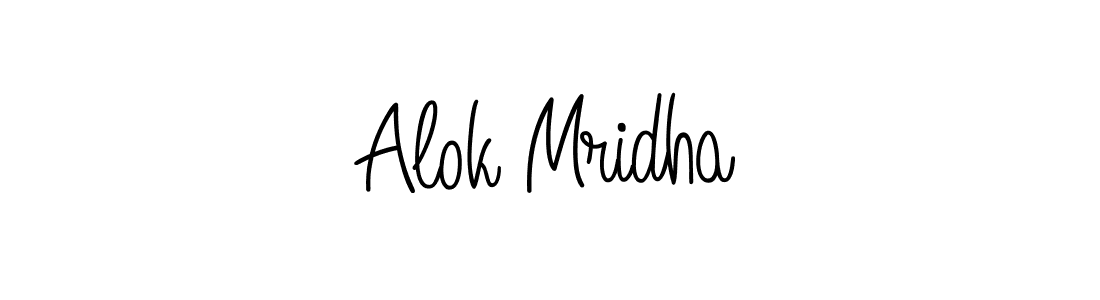 The best way (Angelique-Rose-font-FFP) to make a short signature is to pick only two or three words in your name. The name Alok Mridha include a total of six letters. For converting this name. Alok Mridha signature style 5 images and pictures png