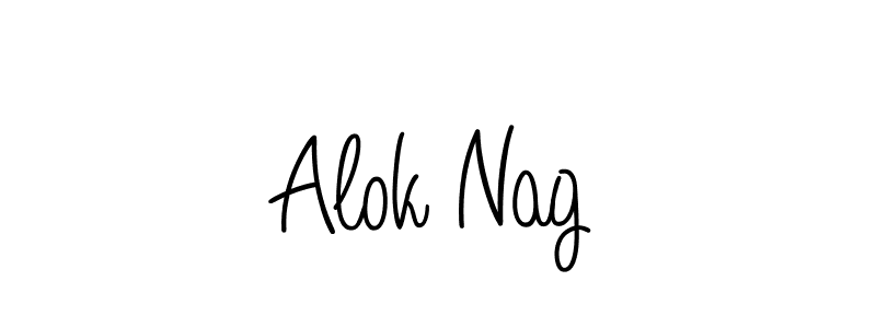 if you are searching for the best signature style for your name Alok Nag. so please give up your signature search. here we have designed multiple signature styles  using Angelique-Rose-font-FFP. Alok Nag signature style 5 images and pictures png