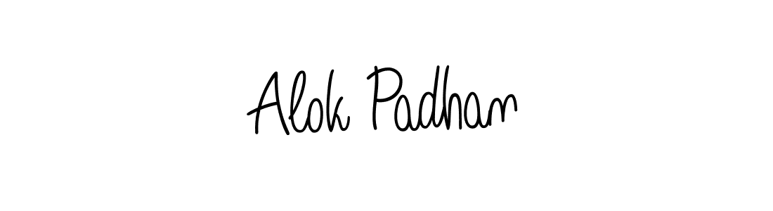 Also we have Alok Padhan name is the best signature style. Create professional handwritten signature collection using Angelique-Rose-font-FFP autograph style. Alok Padhan signature style 5 images and pictures png