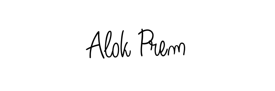 Once you've used our free online signature maker to create your best signature Angelique-Rose-font-FFP style, it's time to enjoy all of the benefits that Alok Prem name signing documents. Alok Prem signature style 5 images and pictures png