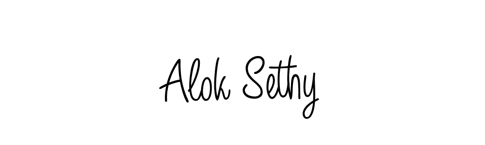 Make a beautiful signature design for name Alok Sethy. Use this online signature maker to create a handwritten signature for free. Alok Sethy signature style 5 images and pictures png