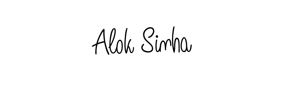 The best way (Angelique-Rose-font-FFP) to make a short signature is to pick only two or three words in your name. The name Alok Sinha include a total of six letters. For converting this name. Alok Sinha signature style 5 images and pictures png