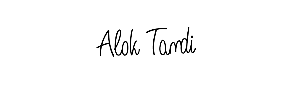 Use a signature maker to create a handwritten signature online. With this signature software, you can design (Angelique-Rose-font-FFP) your own signature for name Alok Tandi. Alok Tandi signature style 5 images and pictures png