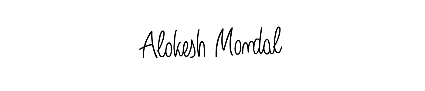 Here are the top 10 professional signature styles for the name Alokesh Mondal. These are the best autograph styles you can use for your name. Alokesh Mondal signature style 5 images and pictures png