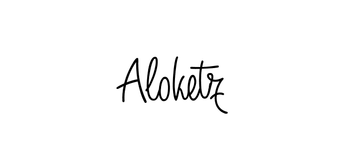 Create a beautiful signature design for name Aloketz. With this signature (Angelique-Rose-font-FFP) fonts, you can make a handwritten signature for free. Aloketz signature style 5 images and pictures png