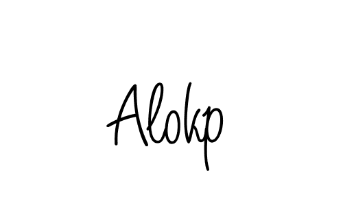 Alokp stylish signature style. Best Handwritten Sign (Angelique-Rose-font-FFP) for my name. Handwritten Signature Collection Ideas for my name Alokp. Alokp signature style 5 images and pictures png