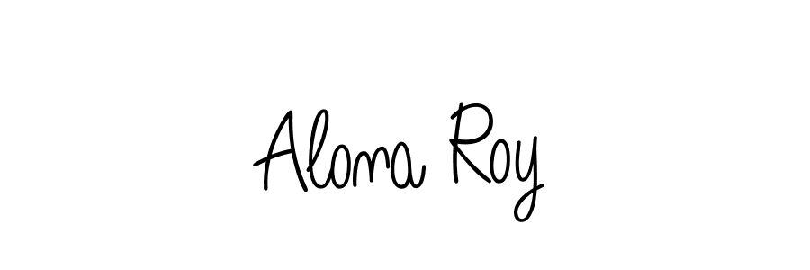 How to make Alona Roy name signature. Use Angelique-Rose-font-FFP style for creating short signs online. This is the latest handwritten sign. Alona Roy signature style 5 images and pictures png