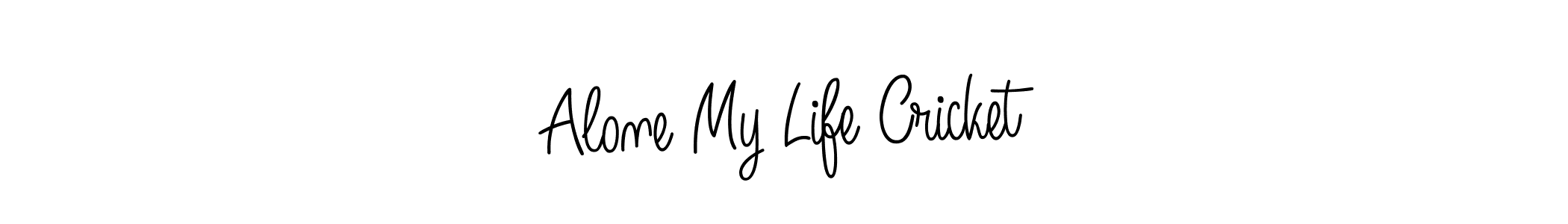 Once you've used our free online signature maker to create your best signature Angelique-Rose-font-FFP style, it's time to enjoy all of the benefits that Alone My Life Cricket name signing documents. Alone My Life Cricket signature style 5 images and pictures png
