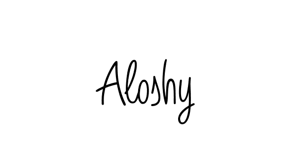 Design your own signature with our free online signature maker. With this signature software, you can create a handwritten (Angelique-Rose-font-FFP) signature for name Aloshy. Aloshy signature style 5 images and pictures png