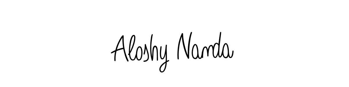It looks lik you need a new signature style for name Aloshy Nanda. Design unique handwritten (Angelique-Rose-font-FFP) signature with our free signature maker in just a few clicks. Aloshy Nanda signature style 5 images and pictures png