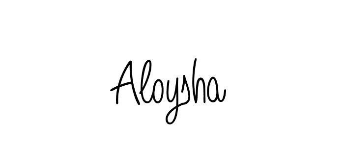 Use a signature maker to create a handwritten signature online. With this signature software, you can design (Angelique-Rose-font-FFP) your own signature for name Aloysha. Aloysha signature style 5 images and pictures png