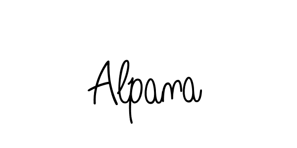 You should practise on your own different ways (Angelique-Rose-font-FFP) to write your name (Alpana) in signature. don't let someone else do it for you. Alpana signature style 5 images and pictures png