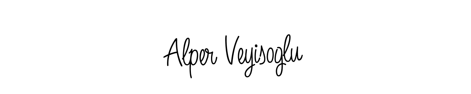 Design your own signature with our free online signature maker. With this signature software, you can create a handwritten (Angelique-Rose-font-FFP) signature for name Alper Veyisoglu. Alper Veyisoglu signature style 5 images and pictures png