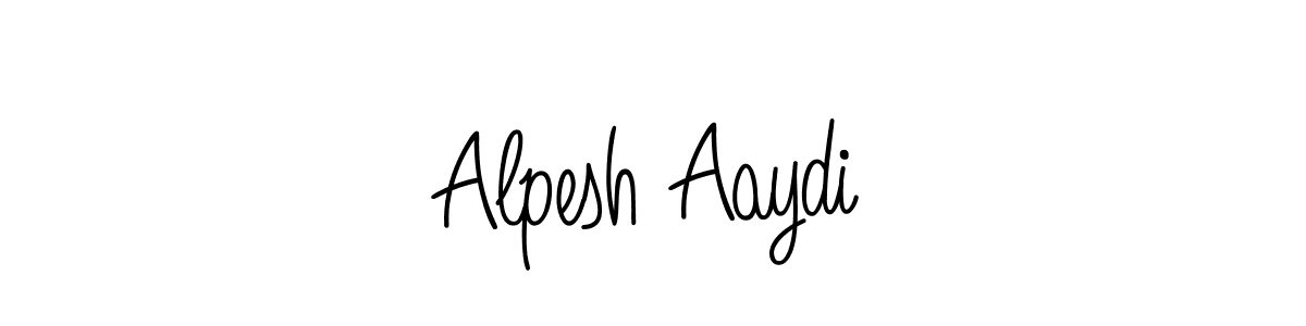 Alpesh Aaydi stylish signature style. Best Handwritten Sign (Angelique-Rose-font-FFP) for my name. Handwritten Signature Collection Ideas for my name Alpesh Aaydi. Alpesh Aaydi signature style 5 images and pictures png
