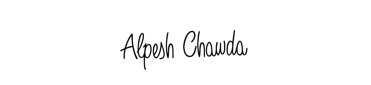 Make a beautiful signature design for name Alpesh Chawda. Use this online signature maker to create a handwritten signature for free. Alpesh Chawda signature style 5 images and pictures png