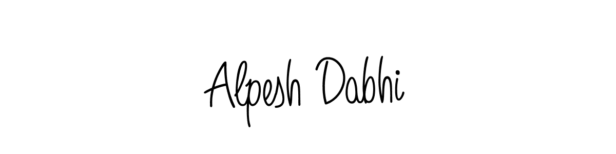 Make a beautiful signature design for name Alpesh Dabhi. Use this online signature maker to create a handwritten signature for free. Alpesh Dabhi signature style 5 images and pictures png