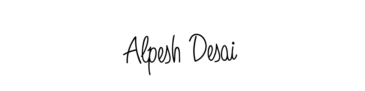 Best and Professional Signature Style for Alpesh Desai. Angelique-Rose-font-FFP Best Signature Style Collection. Alpesh Desai signature style 5 images and pictures png