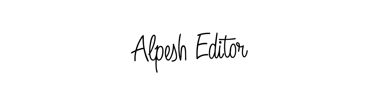 You can use this online signature creator to create a handwritten signature for the name Alpesh Editor. This is the best online autograph maker. Alpesh Editor signature style 5 images and pictures png